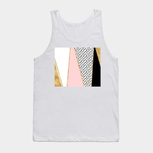 Evocative glamourous golden blush Tank Top